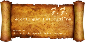 Feichtinger Feliciána névjegykártya